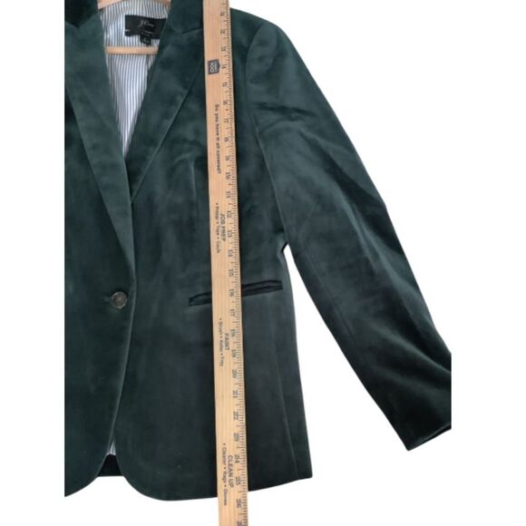 J. Crew Parke Black Velvet Blazer Suit Jacket Size 2 - Picture 7 of 12
